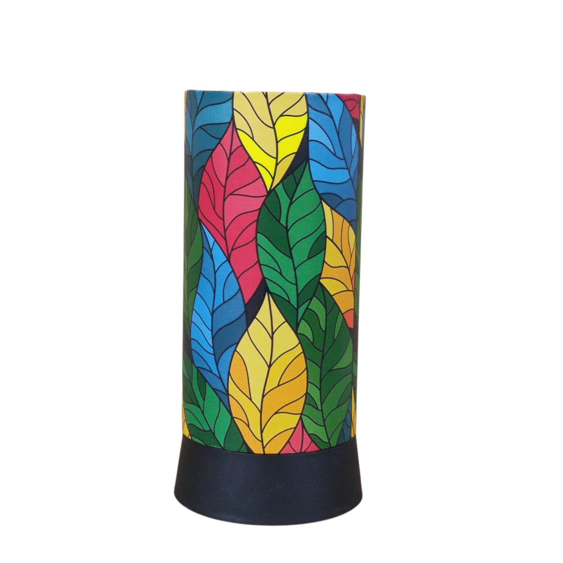 A-21 Leaf Tile Mosaic Table Lamp